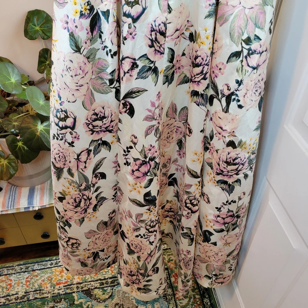 Speechless High‎ Low Gorgeous Rose Printed Strapless Prom Dress, Size 9 Juniors